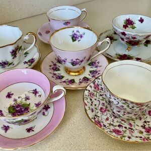 Collectible and Beautiful Floral Teacups and Saucers